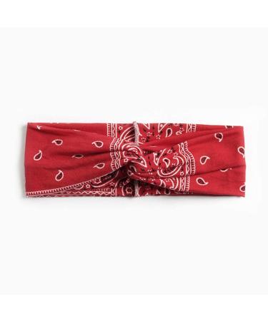 4 Pack Women's Flower Print Headbands - Elastic Turban Hair Wraps for Yoga Sports & Fashion - Buy Online on GoSupps.com