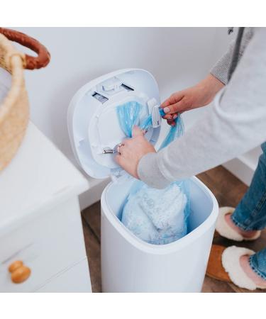 Angelcare Diaper Pail Dress Up - White Lacquered Waste Bin for Baby | International Shipping Available - Buy Online on GoSupps.com