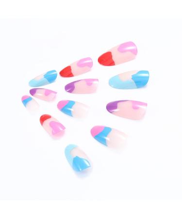 Shop Brishow Short Artificial Acrylic Nails - 24 Pack Graffiti Full Cover Press-On Fake Nails for Women & Girls - Easy Glue-On Fashion - Buy Online on GoSupps.com