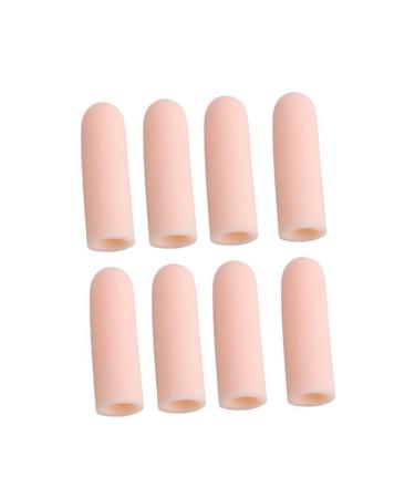 Healvian 8 Pcs Thumb Protector Gel Toe Caps Finger Sleeves Toe Sleeve Corn Pain Set Protective Case Thumb Sleeve Beige C01 Invisible Toe Corn Protectors