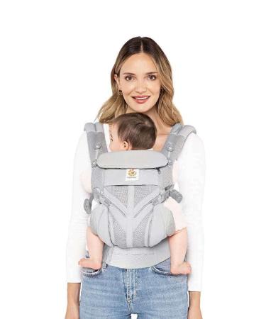 Ergobaby Omni 360 Cool Air Mesh Baby Carrier - Newborn to Toddler 4 Positions Pearl Gray - Ergonomic & Comfortable Carrier - Buy Online on GoSupps.com