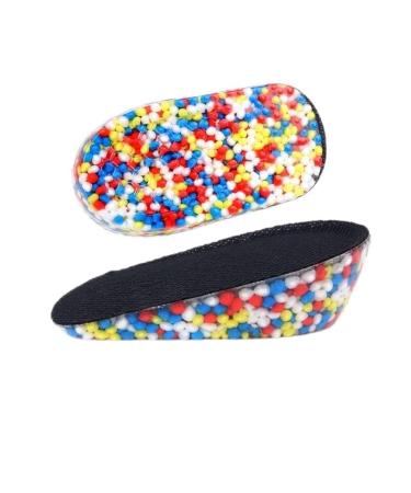 Shoe Heel Grips Shock Absorption Shock Absorption Shoe Lift Men Premium Stand for Heel Spurs and Heal Dry Cracked Heels(Black3.5CM)