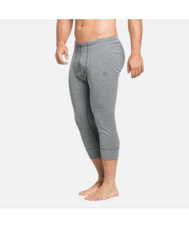 Odlo Men's Leggings XL - Steel Grey Melange | Premium Performance Wear for Active Men | International Shipping Available - Buy Online on GoSupps.com