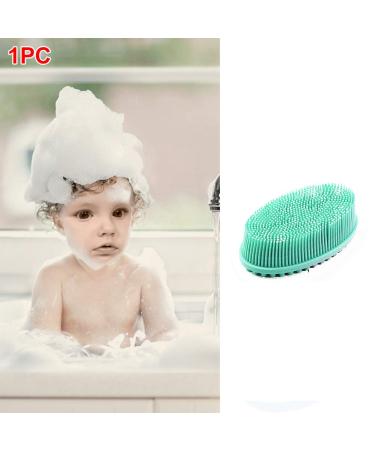 GBSTORE Green Exfoliating Silicone Shower Body Brush - Eco-Friendly, Easy to Clean, Long Lasting, Hygienic | Lathers Well - Buy Online on GoSupps.com