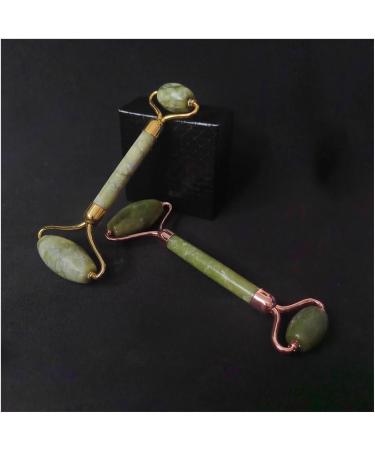 Buy Green & White Ice Jade Roller & Gua Sha Facial Tools - Relaxation Massager for Glowing Skin - Buy Online on GoSupps.com