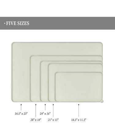 Reopet Silicone Pet Feed Mats - Waterproof Dog & Cat Mats with Elevated Edges | 71 x 45 cm | Durable Easy Clean Space Solutions - Buy Online on GoSupps.com