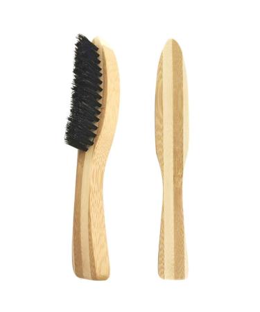 Beard Brush for Men - Wooden Stubble & Growth Comb | Badger Hair & Mustache Grooming - Buy Online on GoSupps.com