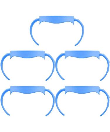 Haowul 5pcs Baby Bottle Handles - Blue Grip Accessories for Wide Mouth PP Glass Baby Feeding Bottles - Buy Online on GoSupps.com