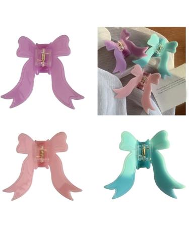 AJTUTUS Colorful Hair Claw Clip Balletcore Hair Jaw Clamps Cute Hair Catch Butterfly Barrettes Headdress Hairpin for Girl - Buy Online on GoSupps.com