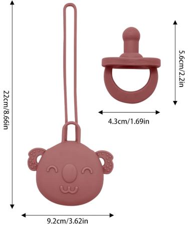 Renywosi Pacifier Holder Set - Silicone Pacifier Chain for Babies | Easy to Clean & Perfect for Travel Picnic & Camping - Buy Online on GoSupps.com