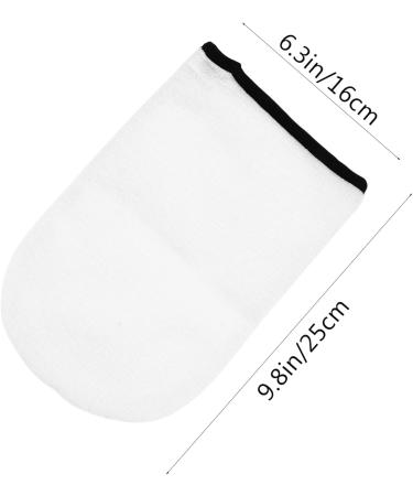 minkissy 2 Pairs Leather Horn Boots Kit Hand Mitts for Paraffin Nail Paraffin Wax Hand Bath Light Soap Peel Gel Manicure Gloves Thickened Foot Covers White Lotion Keep Warm Polyester Lining 16x25cm White - Buy Online on GoSupps.com