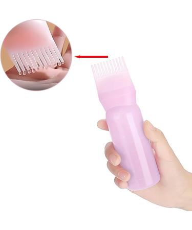ZZLBZN 2Pcs Hair Oil Applicator Bottle with Comb Oil Applicator Bottle for Hair Oil Bottle for Hair Dye Applicator Bottle with Tip Squeeze 120ml for Salon Hair Care Hair Coloring Paint Art Glue - Buy Online on GoSupps.com