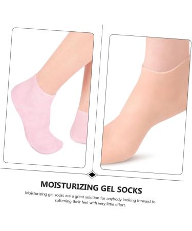 PLAFOPE 3 Pairs Gel Socks Dry Feet Socks Feet Moisturizer Socks Lotion Socks Reusable Moisturizing Socks Womans Socks Foot Foot Care Socks Heel Protectors for Spa Socks Sebs - Buy Online on GoSupps.com