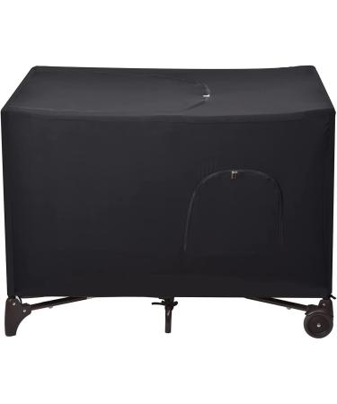 Stretchy Blackout Crib Tent Cover for Pack N Play - Breathable Baby Netting for Portable Playard (Black) - Buy Online on GoSupps.com