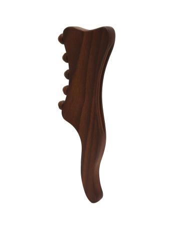 Wooden Scraping Stick - Gua Sha Massage & Acupuncture Tool | Tendon Roller Stick with 10 Beads for Health & Wellness - International Shipping Available - Buy Online on GoSupps.com