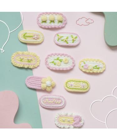 hgnxa Hair Clips -Crochet Hair Pins Baby Girls Knitted Hairgrips Handmade Hair Barrettes Crochet -Gift for Beginners - Buy Online on GoSupps.com