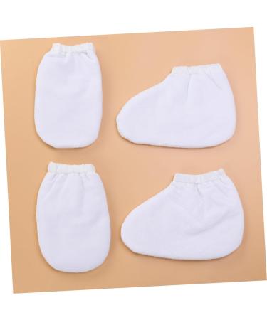 2paires Paraffine Isolants pour Bain de Paraffine Housse pour Soin des Mains et Lavable Blanc - Buy Online on GoSupps.com