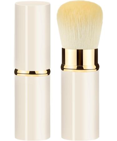 Retractable Makeup Brush Travel Telescopic Cosmetics Brushes Portable Face Makeup Brushes Beginner Friendly Powder Brush for Home Travel White - Buy Online on GoSupps.com