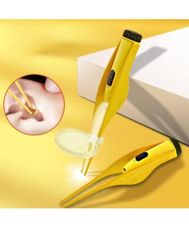4pcs LED Light Earpick Ear Wax Remover Set - Effective Ear Cleaner Spoon with Tweezer for Gentle Cleaning - Buy Online on GoSupps.com