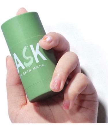  None Brand Green Tea Clay Face Mask Stick Moisturizing Oil Control Shrink Pores Remove Anti-Acne Solid Mask Facial Care Deep Cleaning Mud Mask Stick - Buy Online on GoSupps.com