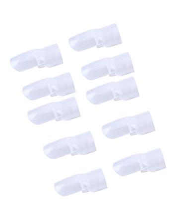 DEWIN Nail Shield Nail Barrier Manicure Protector Nail Art Design Protector Clips Manicure Finger Polish Shield Cover Tips 10 Pcs (Transparent)