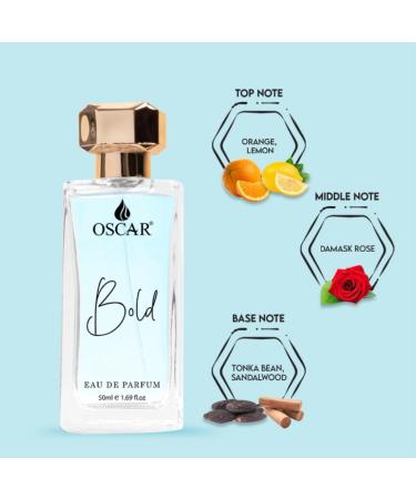OSCAR Bold Perfume For Women | Notes of Tonka Bean & Sandalwood | Premium Luxury Perfume | Long Lasting | Fresh Fragrance |EDP for Women & Girls (50 ml) - Buy Online on GoSupps.com