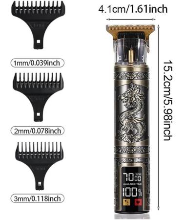 Buy Razors Three-Speed Variable Gear T9 Hair Clipper - Electric Shaver for Hair Trimming | Perfect Boyfriend Gift - Bronze Pixiu - Buy Online on GoSupps.com