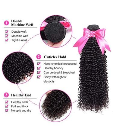 Buy Clarolair Brazilian Curly Hair Bundles - 100% Human Hair 300g (16 18 20 Inch) - Premium Quality Kinky Curly Extensions for International Shipping - Buy Online on GoSupps.com