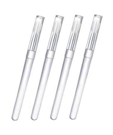 4 Pcs Silicone Lip Brushes - Portable Lipstick Applicator Wands & Mini Lip Scrub Brush for Gloss | International Shipping - Buy Online on GoSupps.com