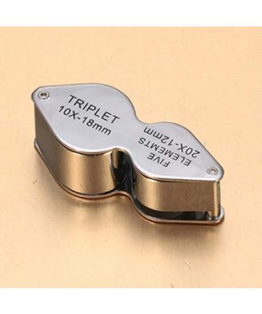 Magnifiers 10X 20X Lightweight Magnifier Comfortable Mini HD Lens Compatible with Reading Silver 21 * 53 * 18mm Reading Aids - Buy Online on GoSupps.com
