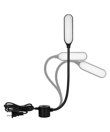 Hanbaak Sewing Machine Light  Magnetic Base LED Work Light with Flexible Gooseneck for Sewing Machine Drill Presses Craft Workbenches Lathes
