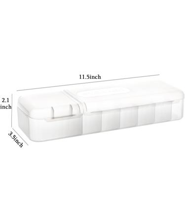Muqing Contact Lens Storage Container - Large Capacity Disposable Box for All Brands | 2 Pieces White & Opulent Garden - Buy Online on GoSupps.com