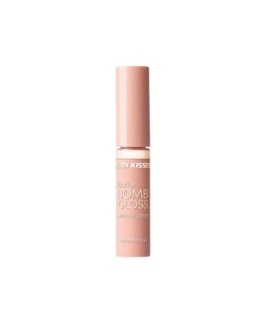 Ruby Kisses Lip Gloss Butter Bomb Gloss with Vitamin E - Natural Nude Babydoll Shade - 7.8mL - Buy Online on GoSupps.com