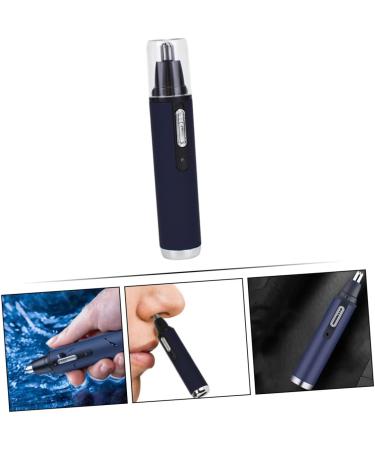 Housoutil Nose Hair Trimmer Set - Electric Hair Remover & Cleaner Tool for Ear & Nose Hair - Compact Personal Grooming 14x3x3CM - Blue - Buy Online on GoSupps.com