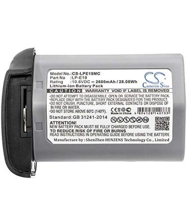 2600mAh Replacement Battery for LP-E19 - Compatible with Canon 1D Mark III Mark IV 1DX & EOS-1D Series - Buy Online on GoSupps.com