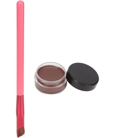 Eyebrow Makeup Cream Slanted Brush Waterproof Sweatproof Skin-friendly for Home Use (Dark Brown) - Buy Online on GoSupps.com
