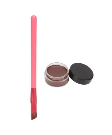 TITADONG Multifunctional Eyebrow Cream Brown Long Lasting Eyebrow Cream with Angled Brush Waterproof Sweatproof Eyebrow Makeup Gel Used to Fill and Tighten Eyebrows Dark Brown