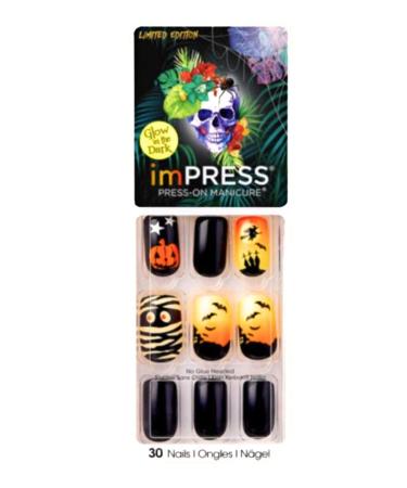 imPress Press On Manicure - Devilish Glow in the Dark Halloween Nails | International Shipping - Buy Online on GoSupps.com
