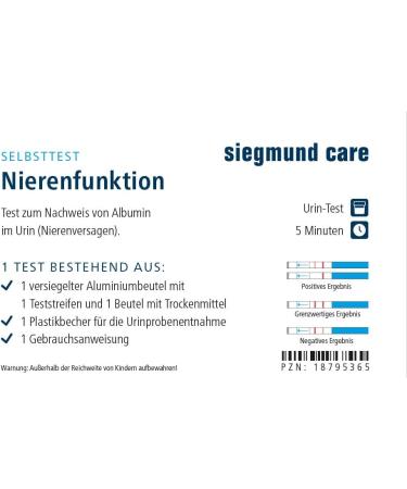 Kidney Function Self-Test Strips - Quick Home Urine Test for Albumin & Key Kidney Values - Buy Online on GoSupps.com