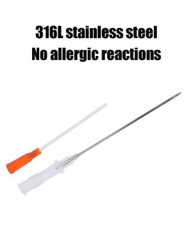 Piercing Needles 50Pcs/Box - Stainless Steel Body Piercing Tools for Body, Ear, Navel, Nose, Lip, Nipple - 14G, 16G, 18G, and 20G Sizes - Buy Online on GoSupps.com