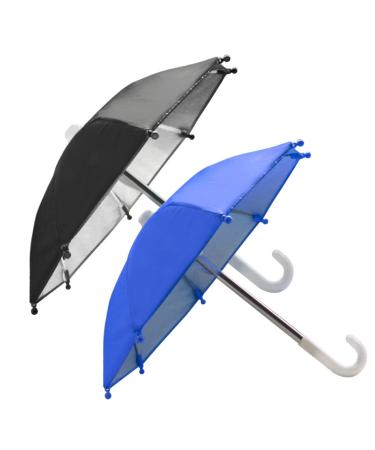 Hapinary 2 pieces bike cell phone raincases decorations waterproof umbrella cell phone rain umbrellas umbrella for mobile phones cell phone protection umbrella for telephone use