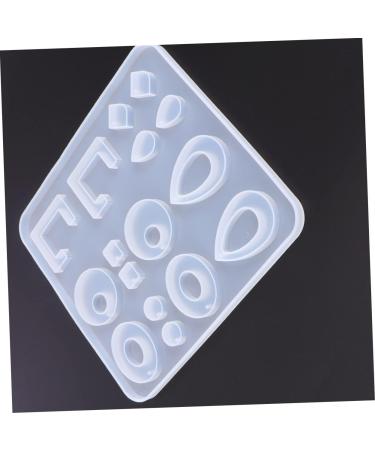 NUOBESTY DIY Jewelery Molds 1pc Epoxy Silicone Pendant Jewelry Studio Making for Eardrop Home DIY White Creative Mold Crystal White 16.8x15.8cm - Buy Online on GoSupps.com