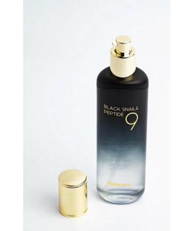 Skin Elasticity and radiance Farm Stay Black Snail & Peptide 9 Perfect Emulsion_Korean Skin Care.120ml/4.05fl.oz
