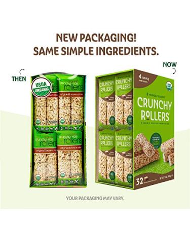 Friendly Grains Crunchy Rollers - Organic Brown Rice Snacks (16 Packs of 2) - Buy Online on GoSupps.com