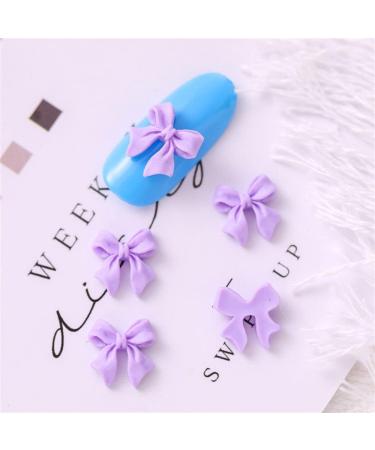 3D Charm 50Pcs Resin Nail Jewelry Ornaments Nail Art Bowknots Manicure Accessories Mini Bow Nail Jewelry Nail Art Decorations Nail Bow Ties(black) - Buy Online on GoSupps.com