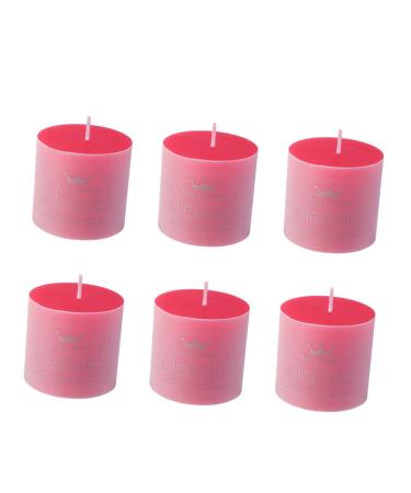FRCOLOR 6pcs Event Candles Scented Candle Womens Scented Soy Candle Cylindrical Candles Party Candle Red 5*5cm