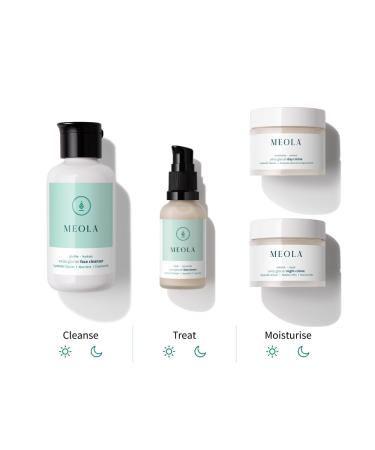 Night Combo: Vegan Face Cleanser Serum & Night Cream with Vitamin B3 & Daisy Extract for Hydration & Skin Repair - Combo Pack - Buy Online on GoSupps.com