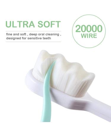 EasyHonor Extra Soft Toothbrush for Sensitive Gums - 6 Pack with 20000 Soft Floss Bristles for Pregnant Women, Elderly, Braces & Gum Recessions - Buy Online on GoSupps.com