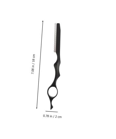 1 Set Hair Thinning Razor - Professional Manual Hair Cutter for Stylists | Metal Shaving & Hairstyling Tool - Black - Buy Online on GoSupps.com