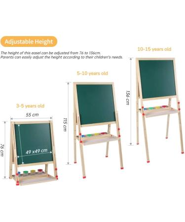 Wakects 3-in-1 Multi-Activity Table for Kids | Magnetic Wooden Panel Drawing Tools & Accessories | Ideal for Girls & Children Shop Internationally! - Buy Online on GoSupps.com